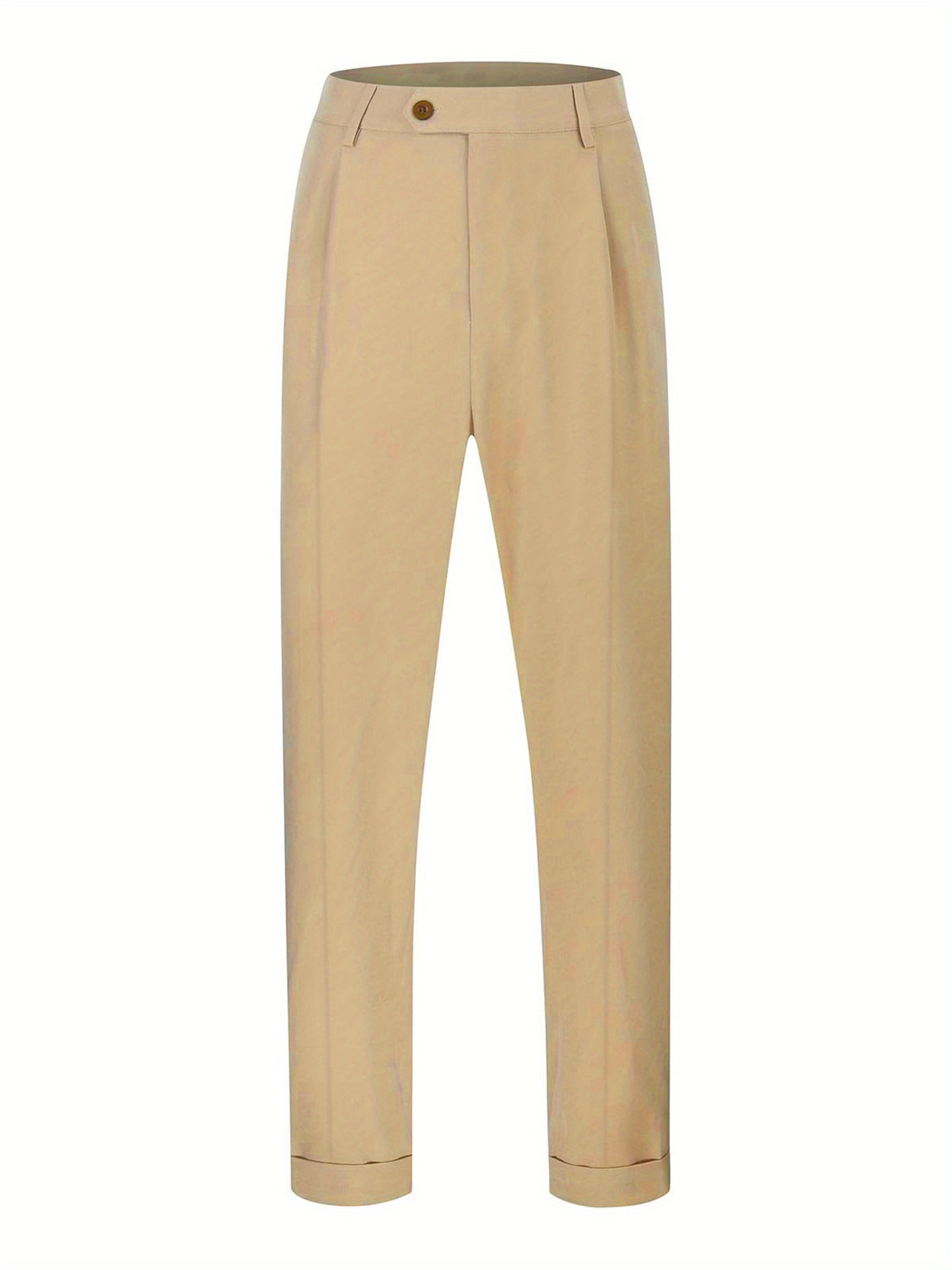 prada beige dress Mario Cavani Beige Plaid Dress Pants 31