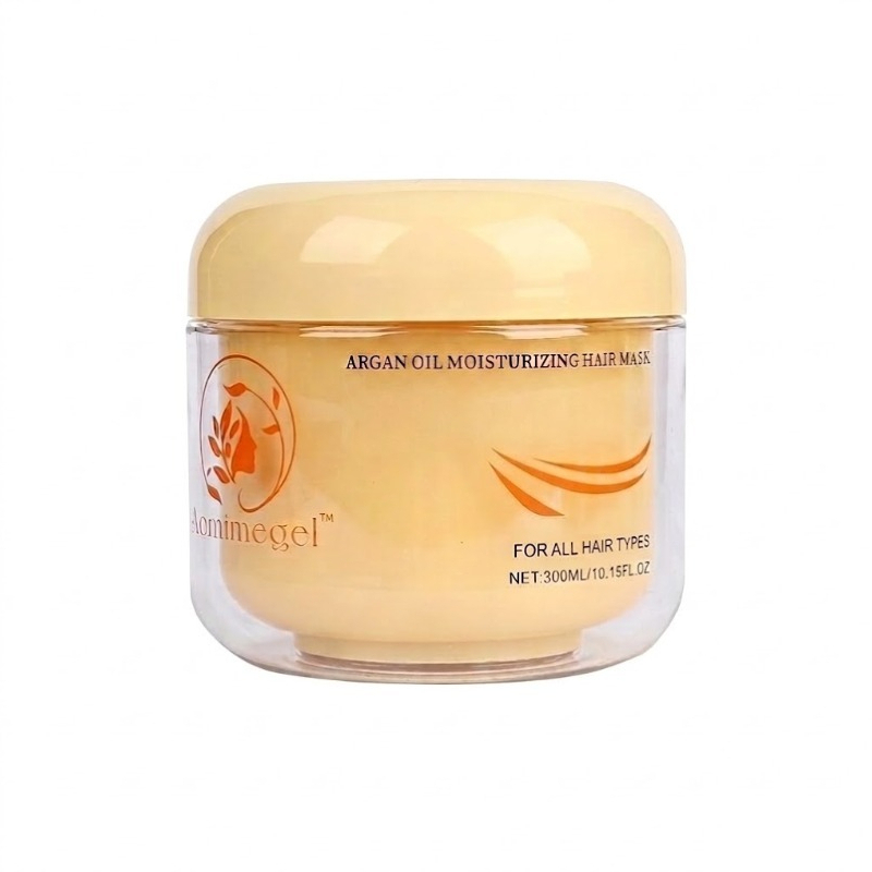 TEMU Argan Oil Moisturizing Hair Mask 300ml (10.15 Fl.oz) Supports Hydrated Looking Hair Daily Nourishing Hair Types