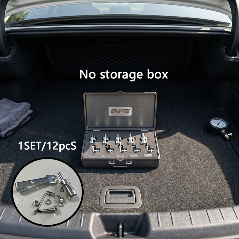 TEMU 【製品タイトル】ファッションドザイン カー改造 エキゾースト ターボホイッスル - 車用エキゾーストパイプ サウンド テールパイプ 交換用 - ブラケット付きで耐久性のある構造とな外観を実現 - 車、トラック、オートバイに最適
