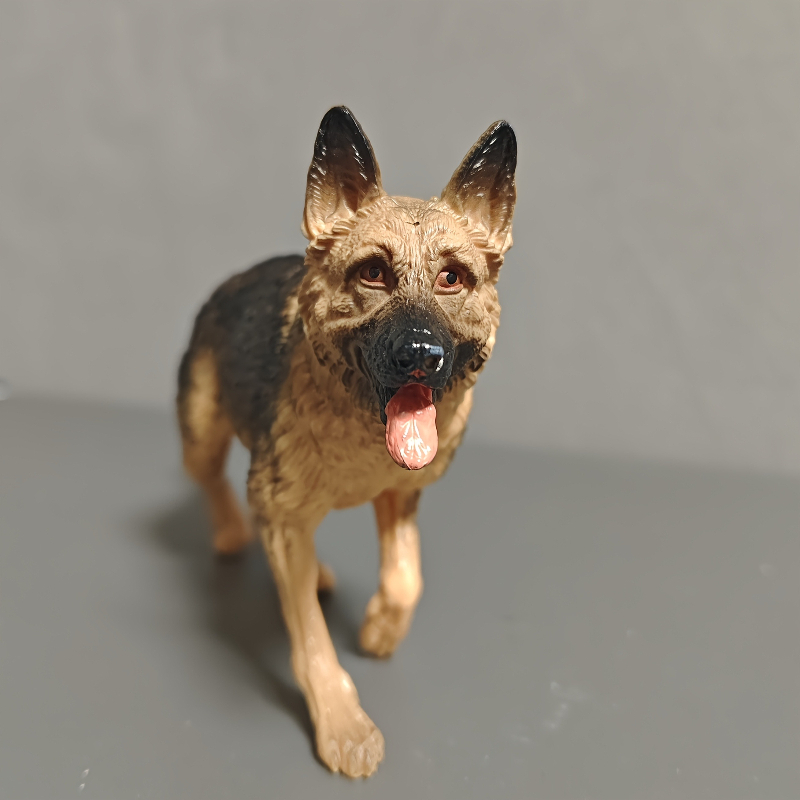 TEMU Large German Shepherd Statue - Realistic Pvc Figurine Suitable For / Decor, Gift For Home, Office, Study - Pvc German Shepherds For For Home
