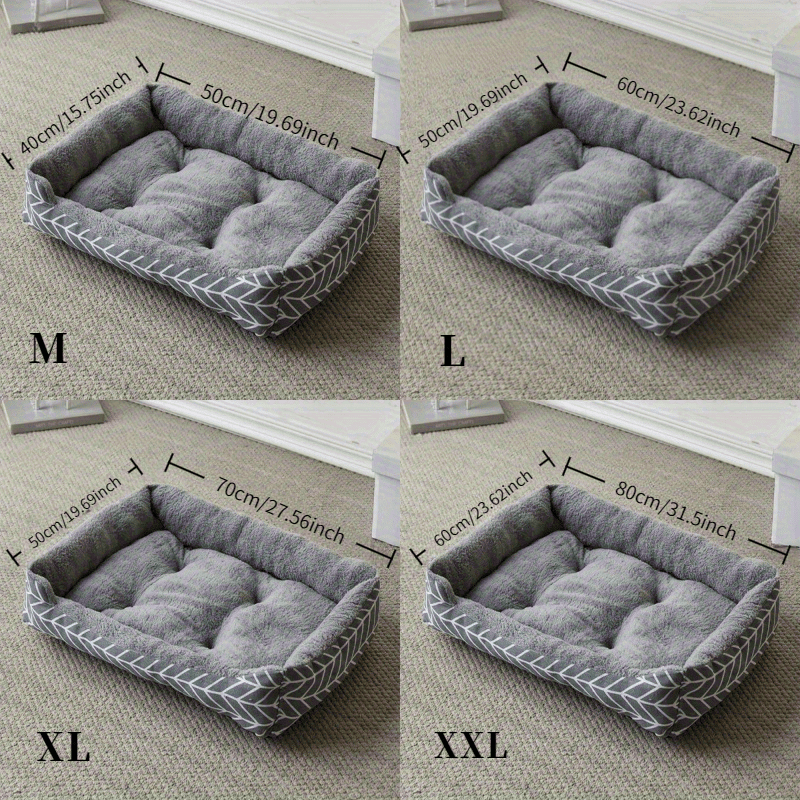 comfortable plush dog bed plush polyester fiber dog winter warm pet sofa available in 4 sizes l xl xxl suitable small to medium dog breeds unassembled warm thick dogs cats Product details 2