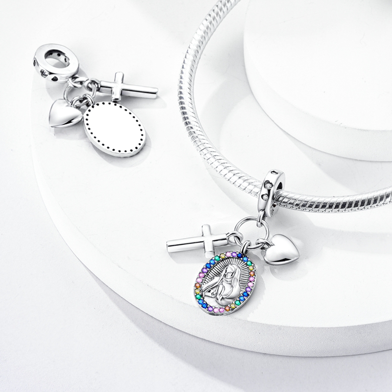 925 Prayer Blessing Pendant for Decorative Jewellery Making