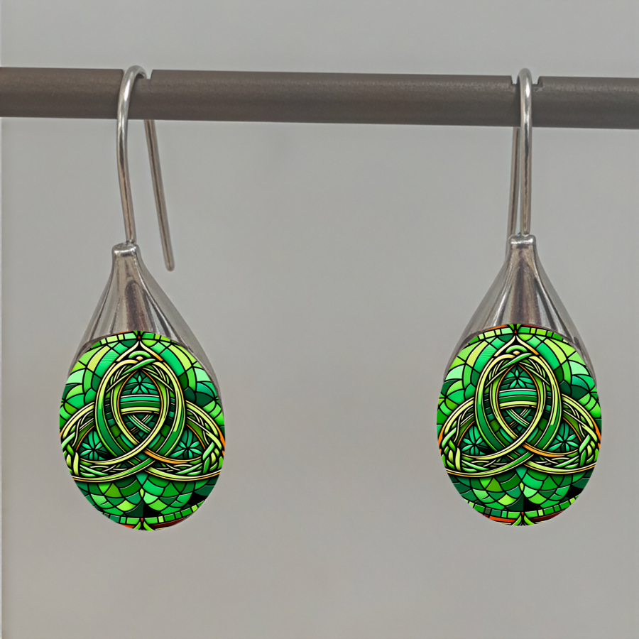TEMU 2pcs Boucles d'oreilles Nœud Boucles d'oreilles Boucles d'oreilles Nature Boucles d'oreilles Art Boucles d'oreilles Ovales Boucles d'oreilles