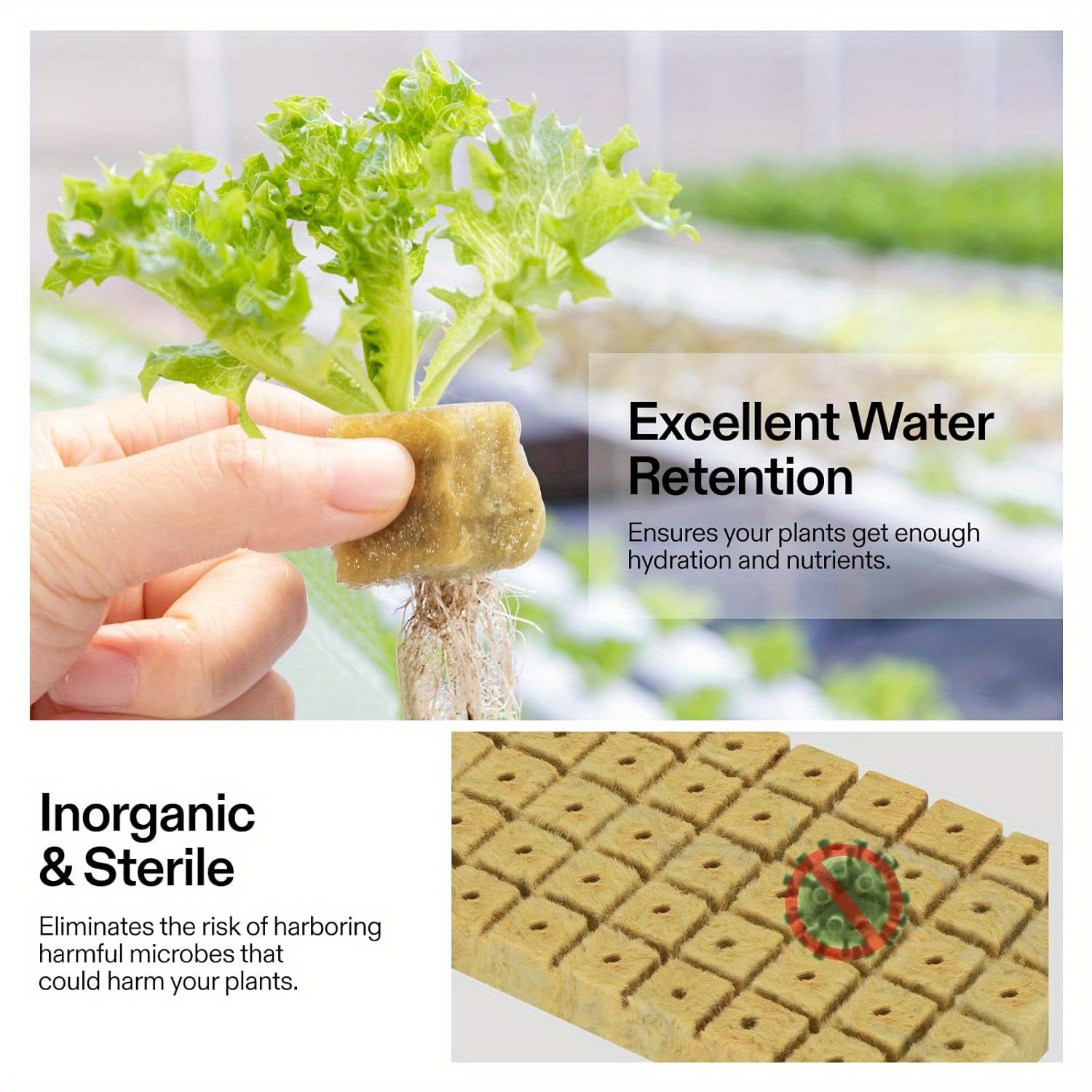 (200 plugs in total) 4 sheets   grow cubes for rooting,  , clone plants, starting seeds, ideal   for hydroponic growing details 5