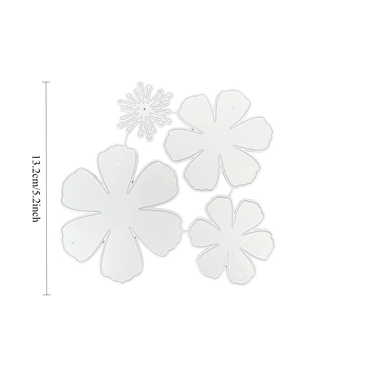 Image of Cloud Rose Decoration Metal Cutting Mold Craft Mold Cutting, Scrapbooking, Card Making And Paper Crafts, Paper Craft Supplies