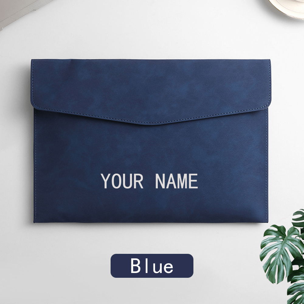 TEMU 1pc Personalized A4 Document Bag | Large Capacity Custom Name Exam Use | Father's Day Gift
