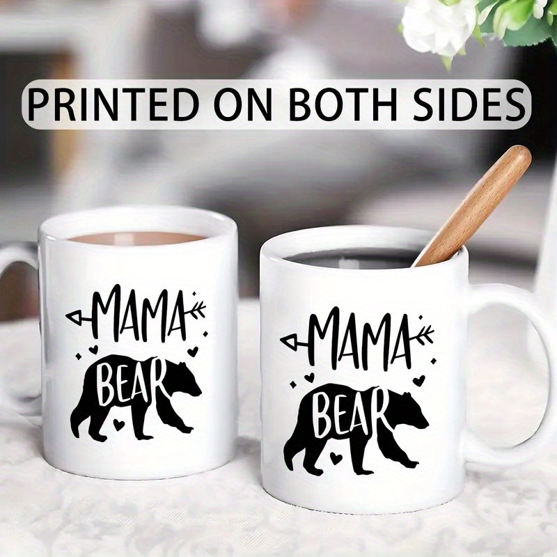 1pc 11oz mama bear   mug ceramic tea cup with cute mama   perfect gift for mom wife daughter or son ideal for mother s day valentine s day birthdays microwave and dishwasher safe everyday drinkware     durable mug Product details 7