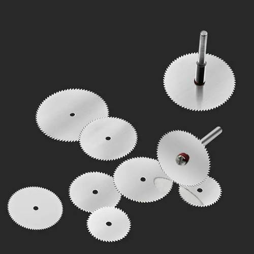 11pcs stainless steel rotary saw blade set woodworking chainsaw disc for durable versatile cuts