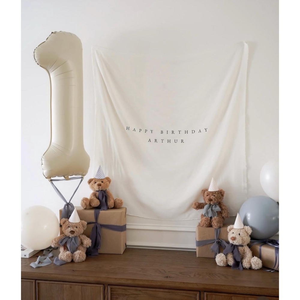 TEMU Personalized Birthday Name Flag, Birthday Banner, Custom Birthday Banner, Fabric Sign, Fabric Birthday Sign, Birthday Boho Wall Art
