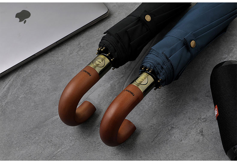 Large Automatic Umbrellas for Men And Women, Suitable for Golf, Featuring a Vintage Design, Windproof Structure, And 10 Ribs.