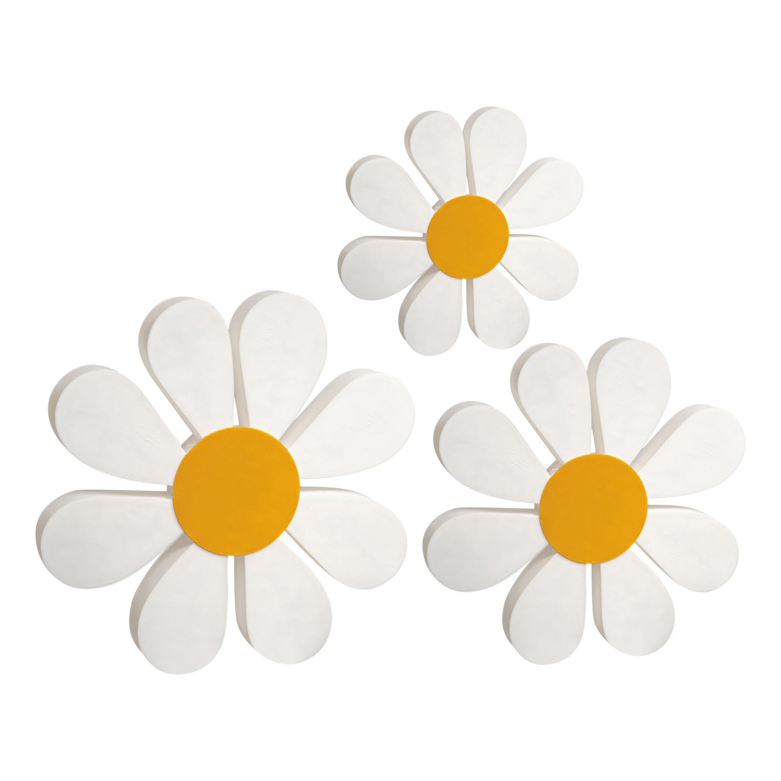 Image of Set Of -themed Wooden Daisy Decorations For Your Desk Or Table, Perfect For Indoor Home Use. Showcase Easy Floral Designs That A Refreshing Seasonal Vibe And A Gentle Decorative Touch