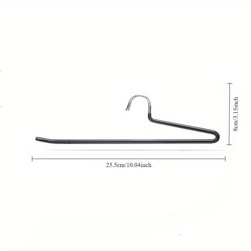 Image of 4pcs Anti-slip Z-shaped Pants Rack Small Space Wardrobe Short Neck Storage Pants Rack Space-saving Hanger
