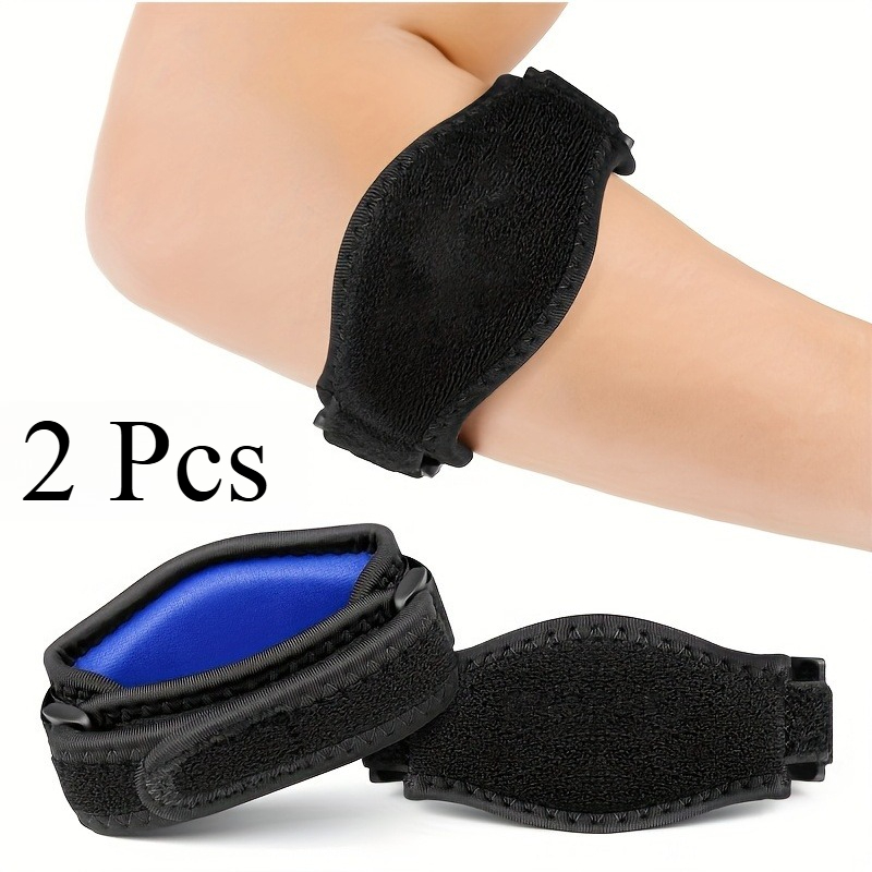 TEMU 2pcs Arm Support Eva Elbow Support For Arm Brace, Compression Elbow Support For Badminton, Adjustable Elbow Support, Suitable For Tennis,