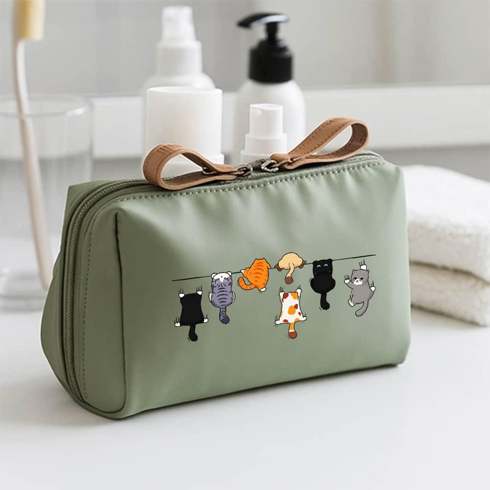 TEMU Adorable Small Cosmetic Bag Featuring A , Perfect For Toiletries, Organizing Luggage, And Makeup While Traveling. An Gift For Women On Birthdays