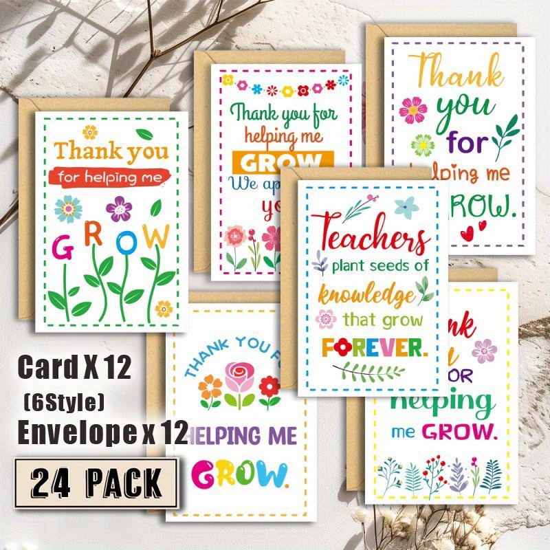Teacher Appreciation Week Banner Thank You For Helping Us Grow Banner NO DIY Thank You Teachers We Appreciate You Decoration For School Classroom Happy Teacher's Day Party Supplies