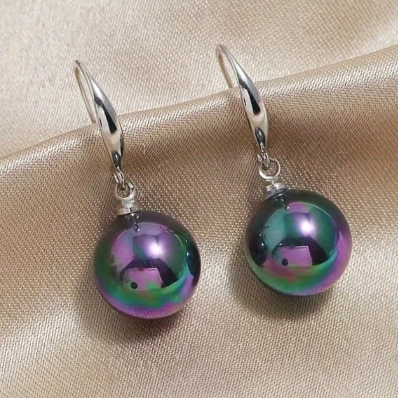 Women's Elegant June Birthstone Drop Earrings, K Plated
