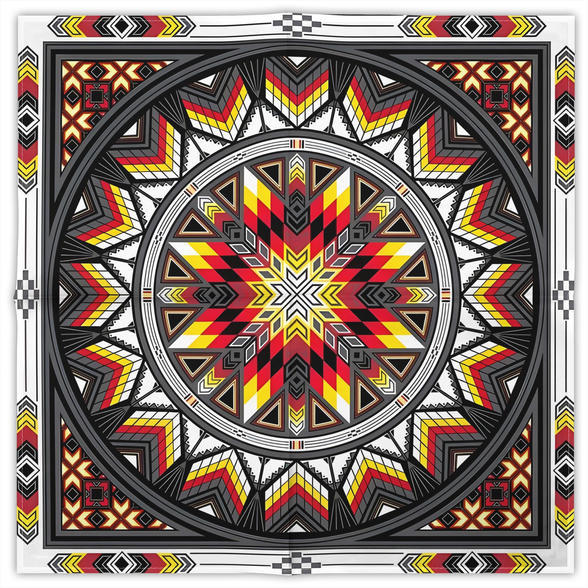 TEMU Bandana unisexe rouge avec motif imprimé 2D de sacrés, mouchoir de poche hip hop street, écharpe d'extérieur pour la randonnée, l'équitation,