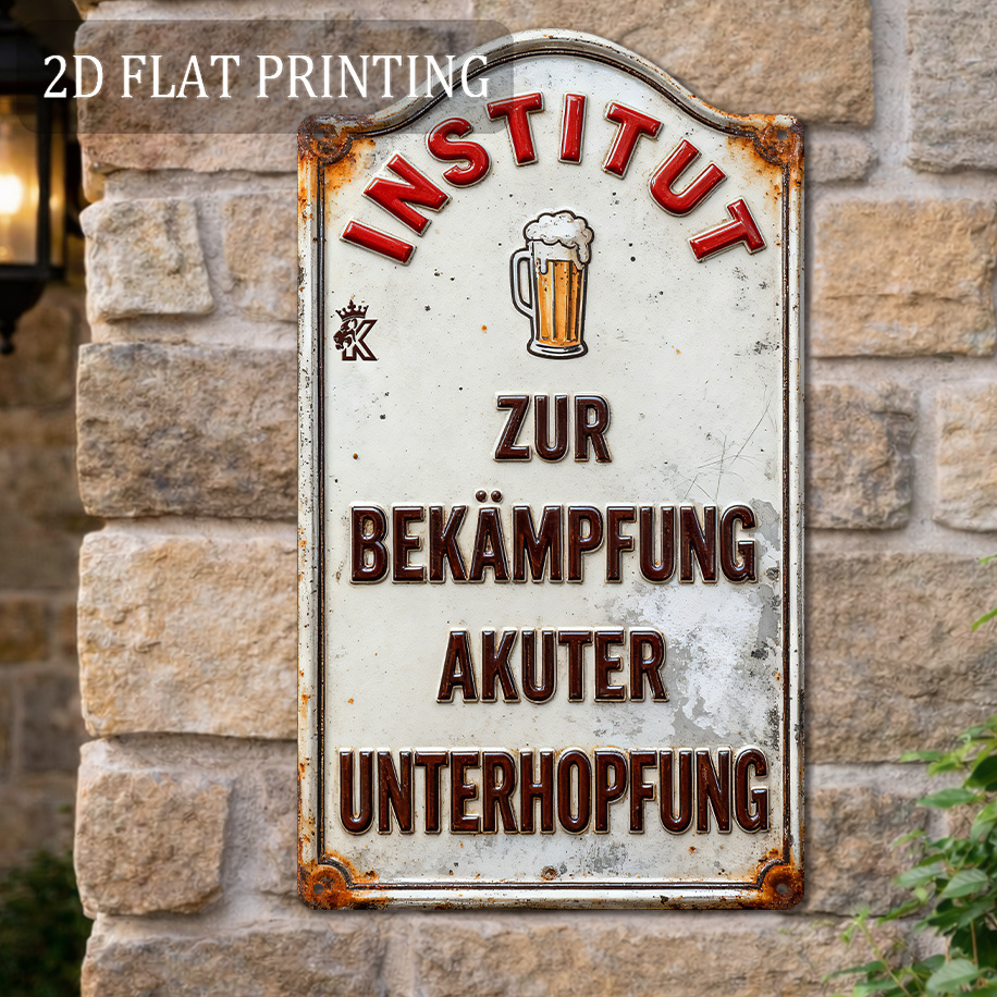 2d flat - 【2d flat】 2d flat - [2d flat]  ., outdoor schilder & wanddeko, retro   gegen akuten biermangel forschungsinstitut acrylschild, bier spaß text wandkunst, geschenkidee, ostergeschenk, outdoor party schild,   für terrassen, decks