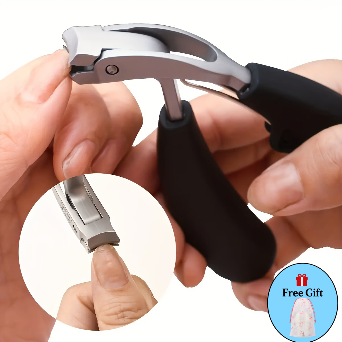 2pcs Nail Clipper Set with Flamingo Pouch