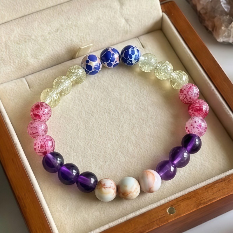 Blue Beaded Wealth & Fortune Unisex Bracelet, Original Design