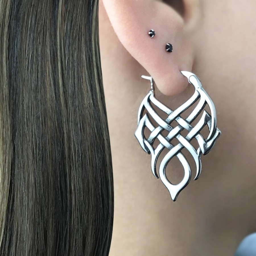 TEMU 2pcs Fashion Earrings Vintage Earrings Bohemian Earrings Celtic Knot Earrings Fashion Jewelry Halloween Jewelry Christmas Jewelry Holiday