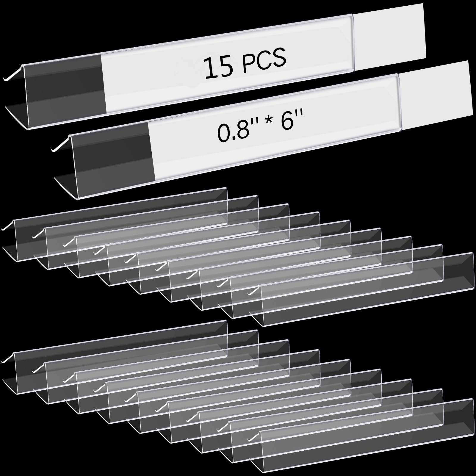 shelf label holders sold on Temu United States