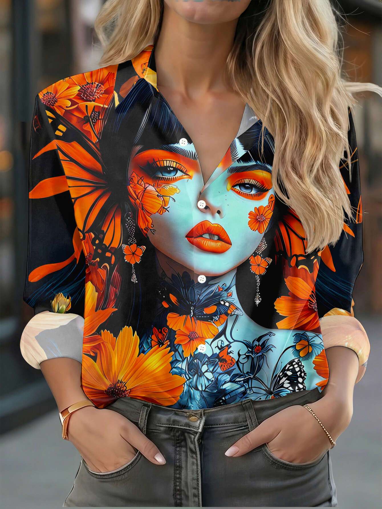 womens lily half sleeve tattoo - Cyprus
