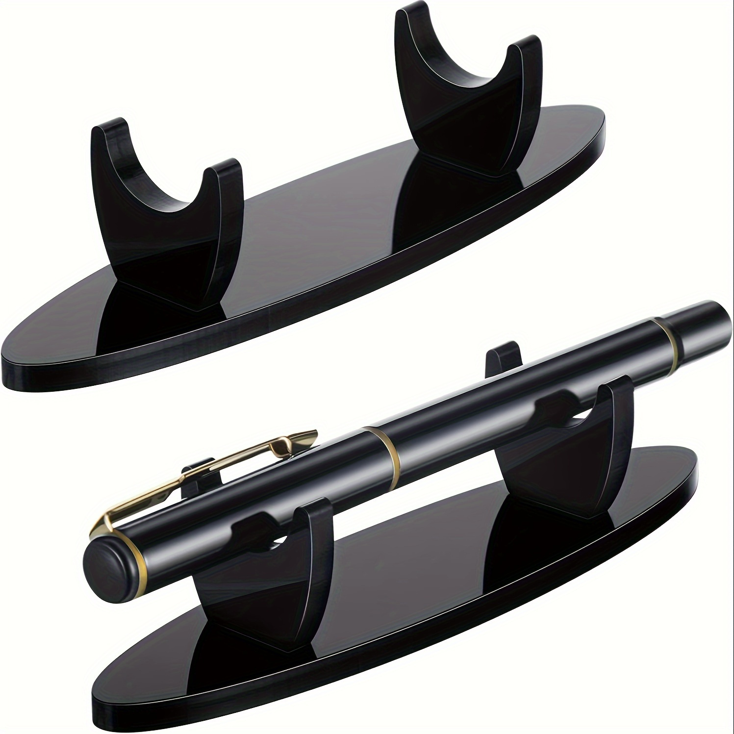 TEMU Acrylic Brush Holder - Perfect For Keeping Office Items, Makeup Tools, And Paintbrushes Tidy On Your Desk, Featuring -saving Design Great For
