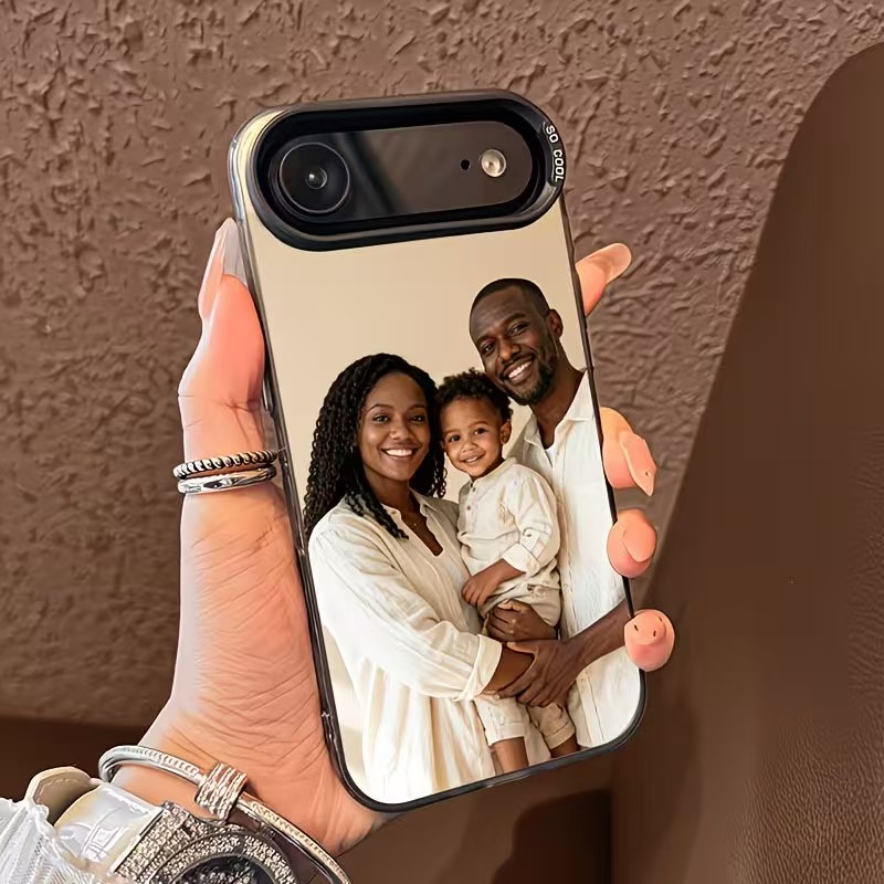 TEMU Phone Case: Custom Photo Phone Case, Family Portrait Custom Protective Cover, Compatible With Iphone 11/12/13/14/15 Plus/16 Pro Max/17 Air/pro/