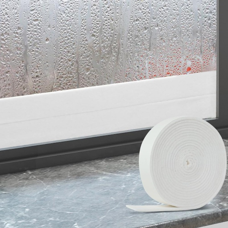 

Waterproof Anti-condensation Window Tape - Moisture Absorbing Strip, White, 1.18in X 78.74in