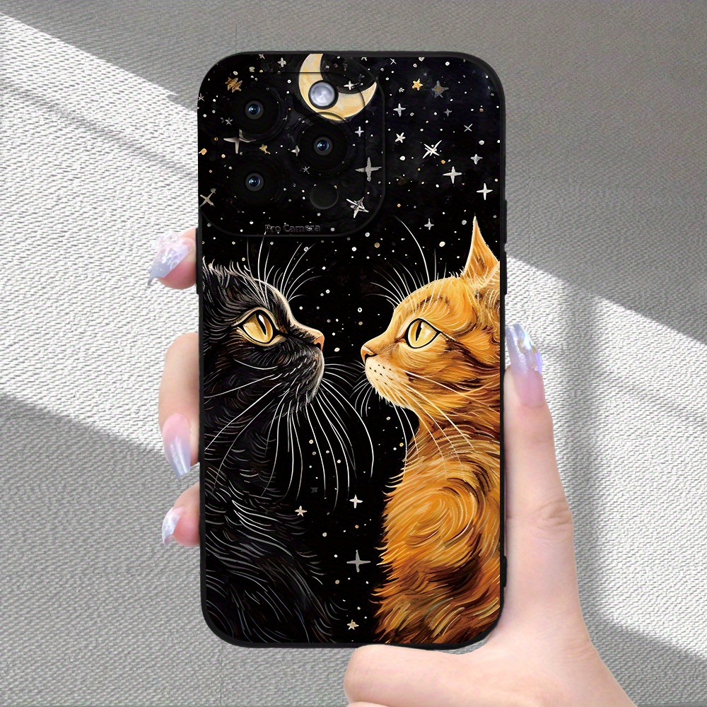 Caracteristică Creativă cu Model Ochi de Pisică Neagră pentru Apple iPhone 16111213141515 Pro 15 Plus 7 Plus 8 Plus XXs Max Xr 11 Pro 12 Pro 13 Pro 14 Pro 11 Pro Max 12 Pro Max 13 Pro Max 14 Pro Max 14 Plus 66S 6 Plus 7816 Pro 16 Plus 16 Pro Max