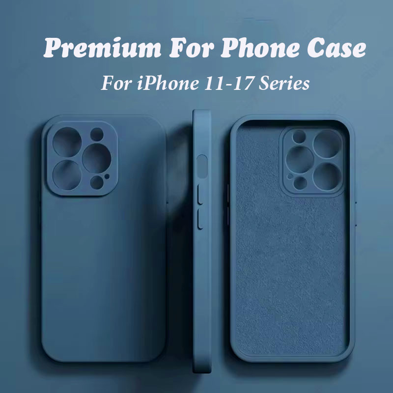 Luxury Liquid Cases For Iphone 17 Pro Max/17 Air/16 Pro Max, Compatible With For Iphone 15/14 Plus/13/12/11 Protective Case, Shockproof Soft Back Cover Lens Protection Case Accessories.