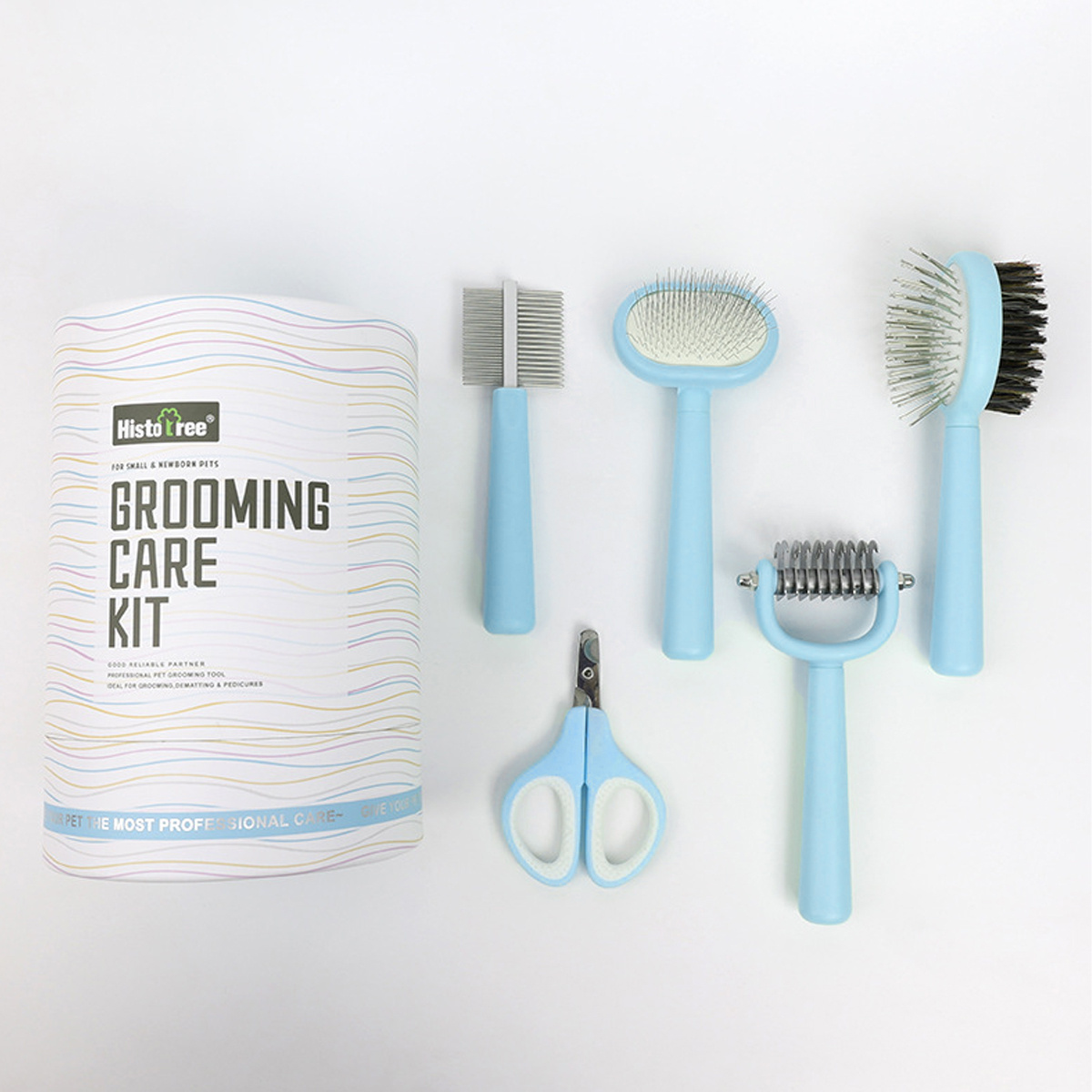 Essential Grooming Set for Small Pets Including a Comb, Brush, And Nail Clippers for Cats And Dogs