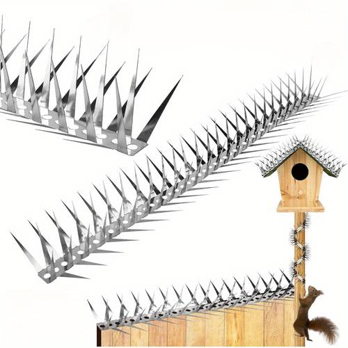 protective spikes made of stainless steel measuring 118 inches designed to squirrels snakes birds raccoons and to prevent climbing on garden fences and fruit trees
