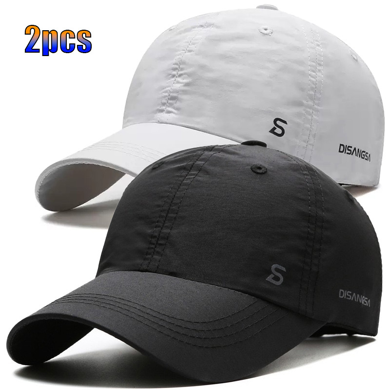 TEMU 2pcs Set, 's Sports Quick Drying Baseball Cap For Spring And Summer, , A For Women's Outdoor Leisure Running, Hiking, And Travel, Holiday Gift