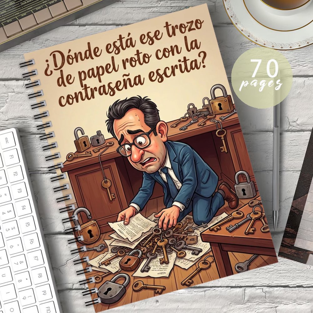 TEMU 1 cuaderno de contraseñas en español con , organizador de contraseñas, para grabar información de de sesión de sitios web y gestionar notas de