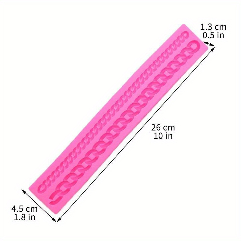 E-shop Ketten-Spitzenform aus Flüssigsilikon - Wiederverwendbarer Flexibler Lebensmittelechter Silikon für Backen, Schokolade, Fondant, Polymer-Ton