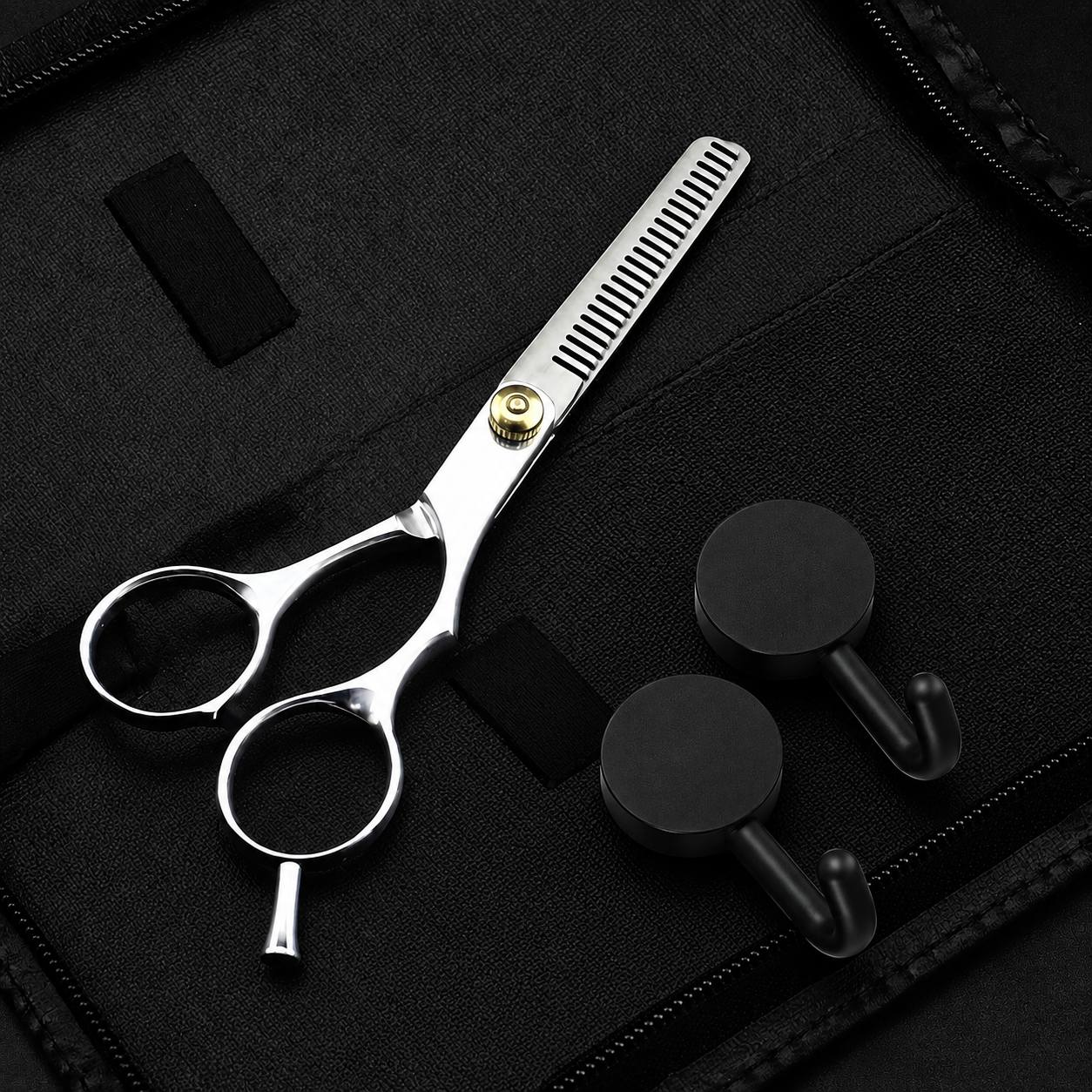 TEMU 1 Scissors + , Hair Clipper Set, Includes Professional Hair Clipper And Unique Flat-tooth , Convenient For Trimming Bangs At Home, Featuring A