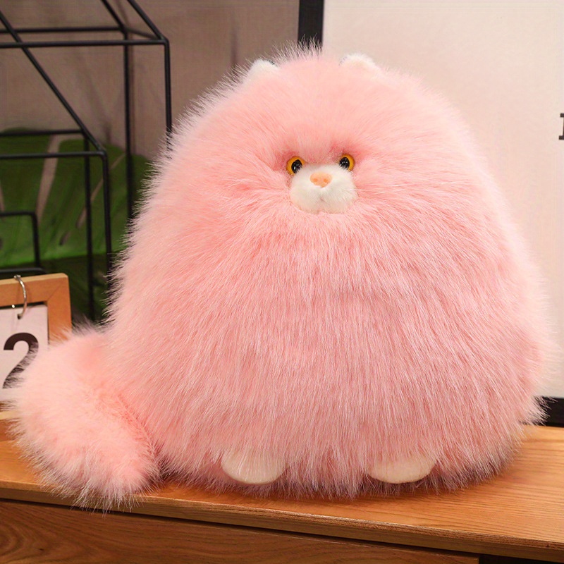 TEMU Popular Plush Pillows, Cat Room Decorations, Long Haired Pillows To Sleeping Pillows, Soothing Cat Grooming Gifts, Birthday Christmas Gifts,