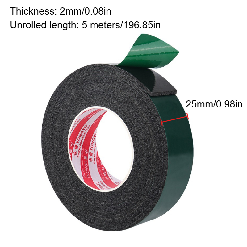 TEMU Heavy Duty Double Sided Tape, Sealing Tape, Heat Resistant Black Sponge Tape For Phone Screen Electronics Appliance Repair & Home Diy