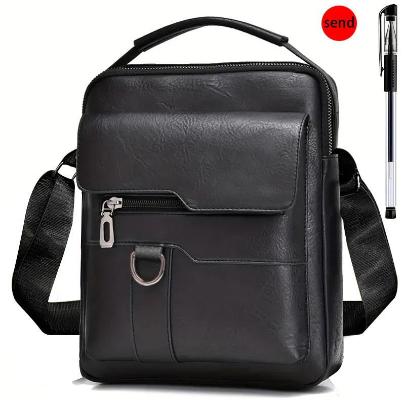 TEMU Women's Waist Bag - Unisex Square Handbag Shoulder Bag Retro Vertical Hand Business Casual Bag [random Pulling ]