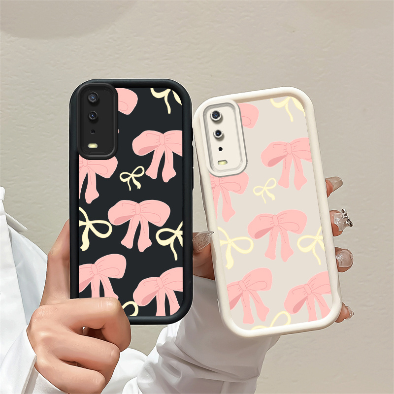 cartoon cute bunny anti-fall tpu printed soft black mobile phone