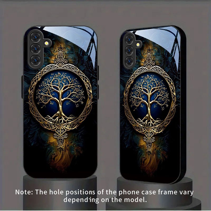 Phone Case: Phone Case - Blue Of Phone Case Tempered Glass For Iphone 17/16/ 15/ 14/ 13/ 12/ 11/ Plus/ Pro/ Pro Max 17air And Galaxy S25/s24 Plus/s23/s22/s21 Ultra