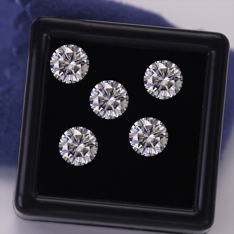 Round--cut- (0.1-20carat)-stone-vvs1-perfect-loose-stone-ring-pendant Main Materials For Jewelry Without Certificate