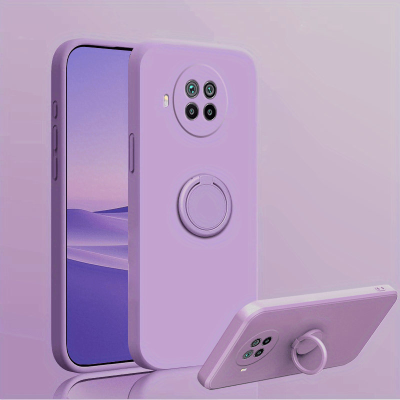 TEMU para teléfono: Compatible con Xiaomi 10T/ 10T PRO/ 10T LITE, carcasa de color , agradable al , con soporte de anillo integrado, ajuste magnético