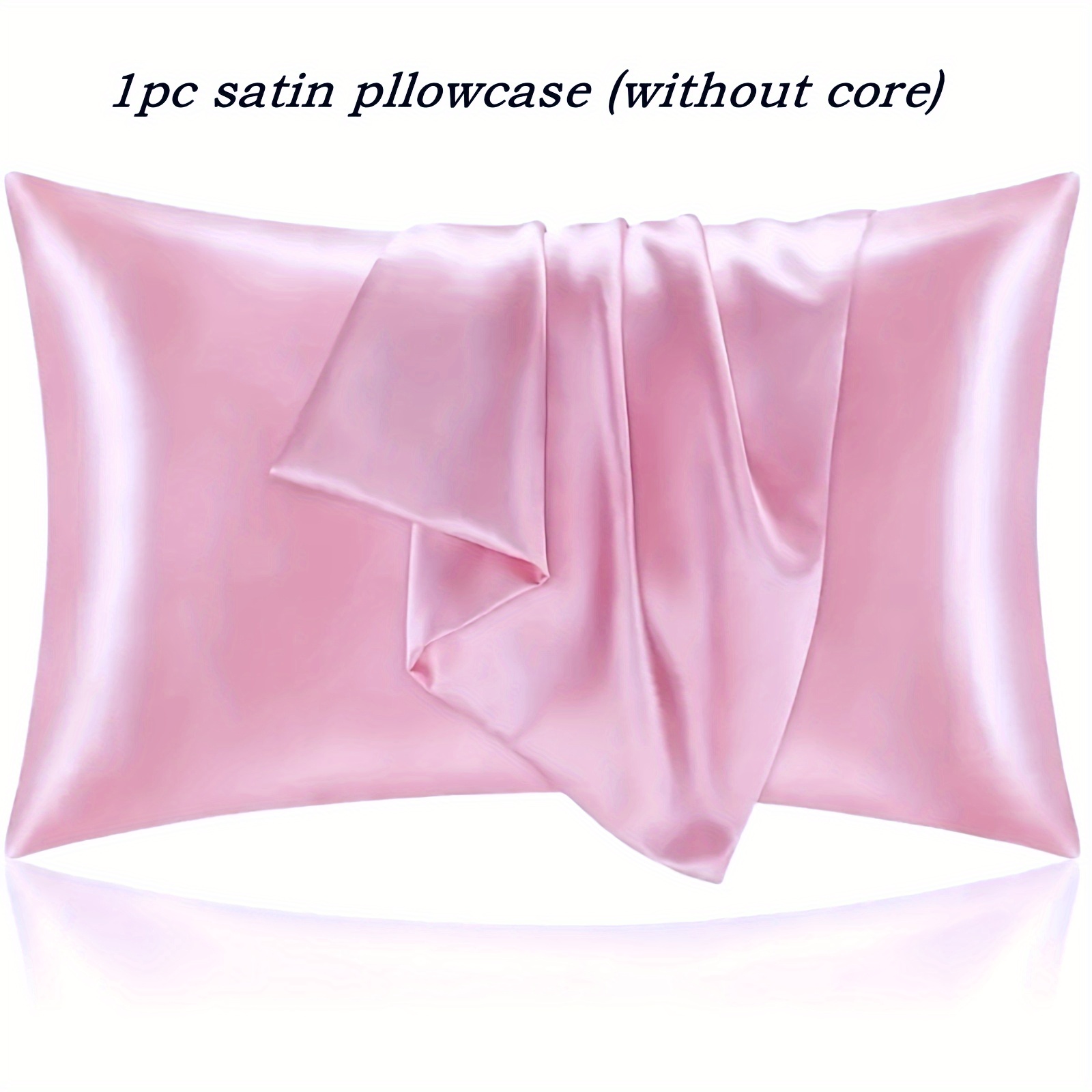TEMU 1 Luxurious Pillowcase Featuring A Zipper Closure - Hypoallergenic And Machine Washable, Pillow Insert Not Included
