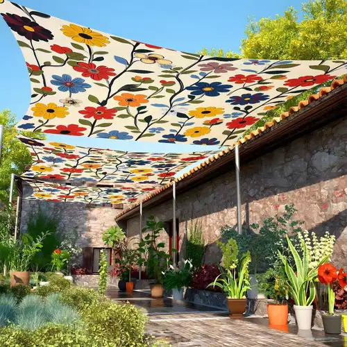 6 floral patio umbrella DIY 6ft Wooden Tilt Beach Summer Parasol this premium custom outdoor umbrella offers UV and water resistance to protect against sun 9ft Floral Patio Umbrella with