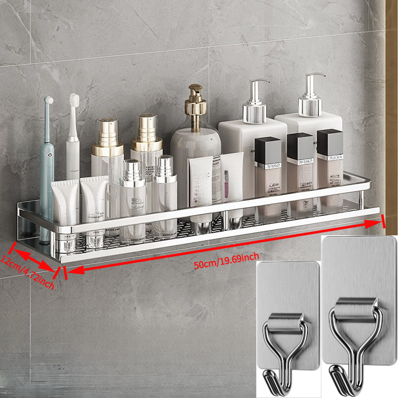 TEMU Organisateur de salle de bain mural - Étagère polyvalente pour articles de toilette, gels douche et cosmétiques, étagères
