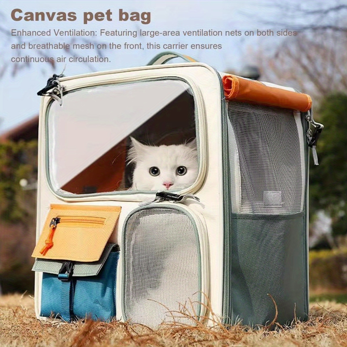 Cat Bag for Outdoor Activities, Large Cat Backpack, Pet Backpack, Space Cabin Breathable Portable Backpack, Backpack, Cat And Dog Supplies