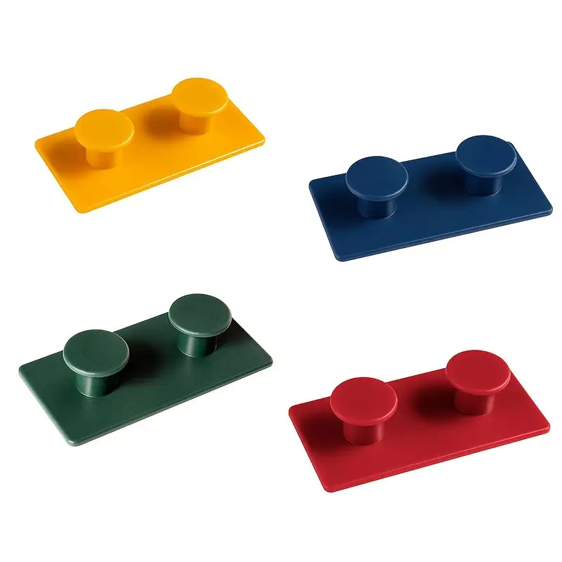 TEMU 4 ganci portaoggetti da parete per porta, grucce senza giunture, porta abiti per camera da letto, gancio per chiavi per soggiorno, per la casa,